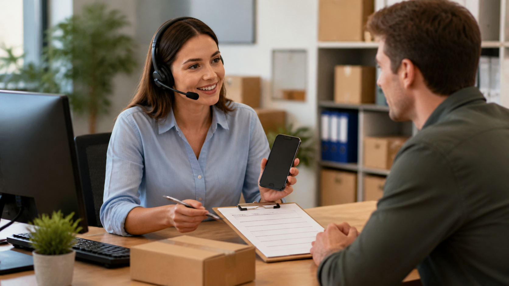 Atendimento de cliente para orçamento de entrega