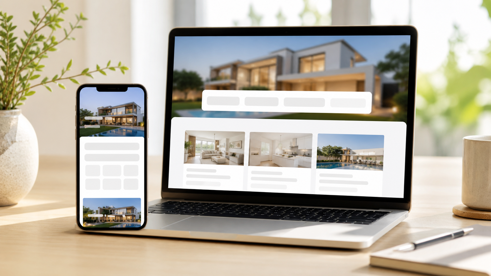 Página de destino para campanha imobiliária