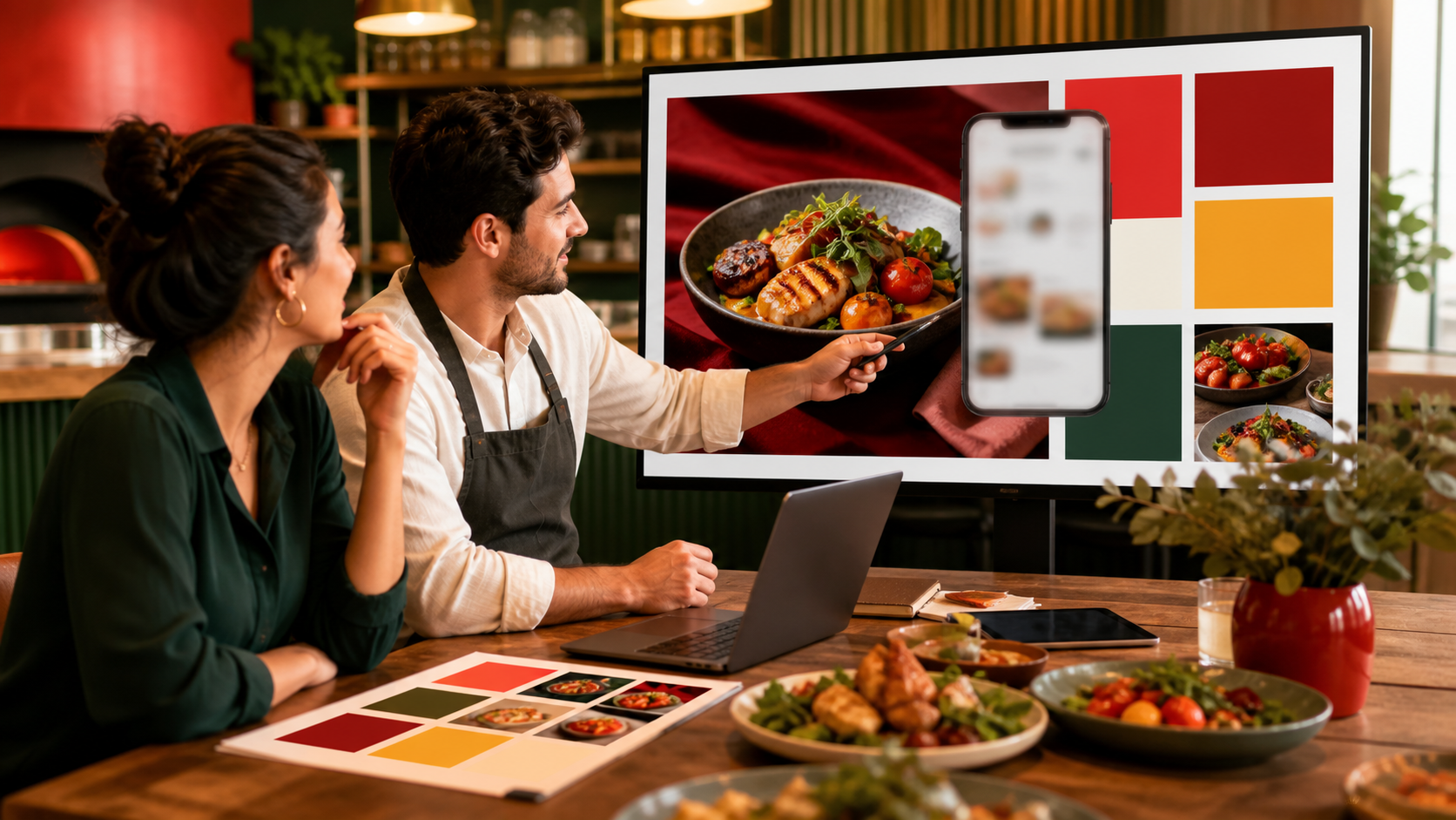 Criação de anúncio para restaurante