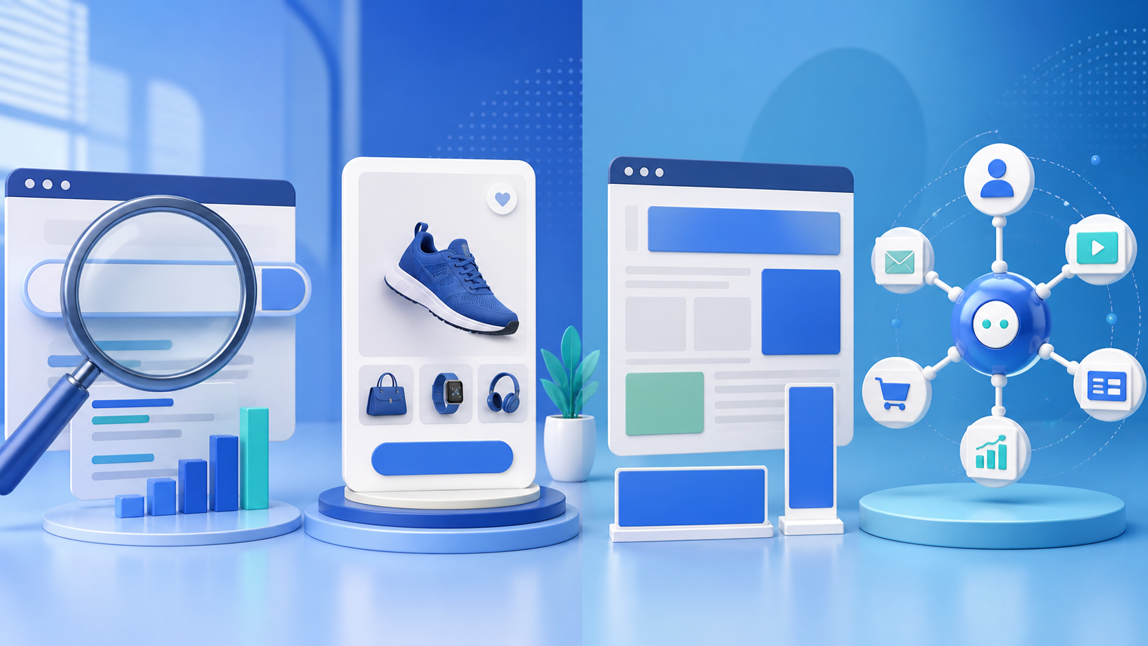 Formatos visuais de campanhas digitais