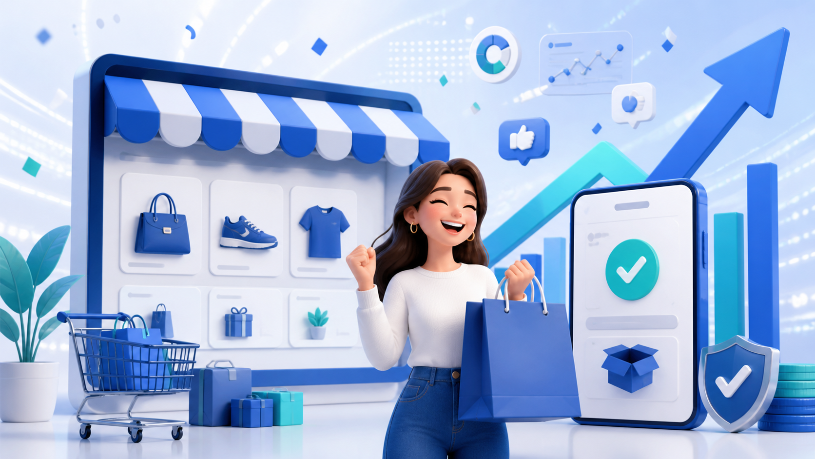 Crescimento de uma loja virtual com anúncios