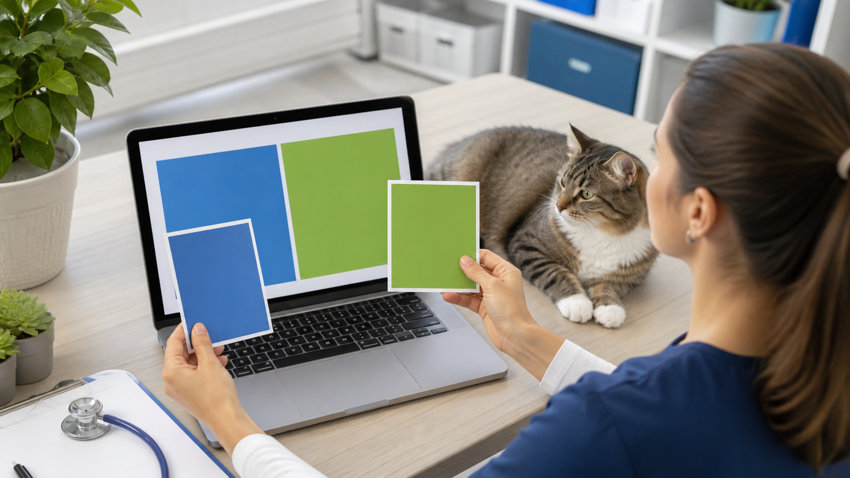 Teste de criativos para anúncios de uma clínica veterinária