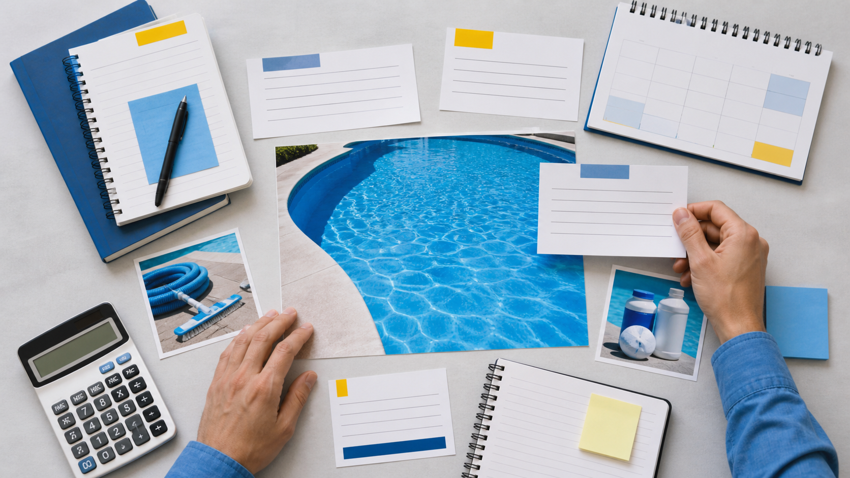 Planejamento de campanha para serviço de manutenção de piscinas