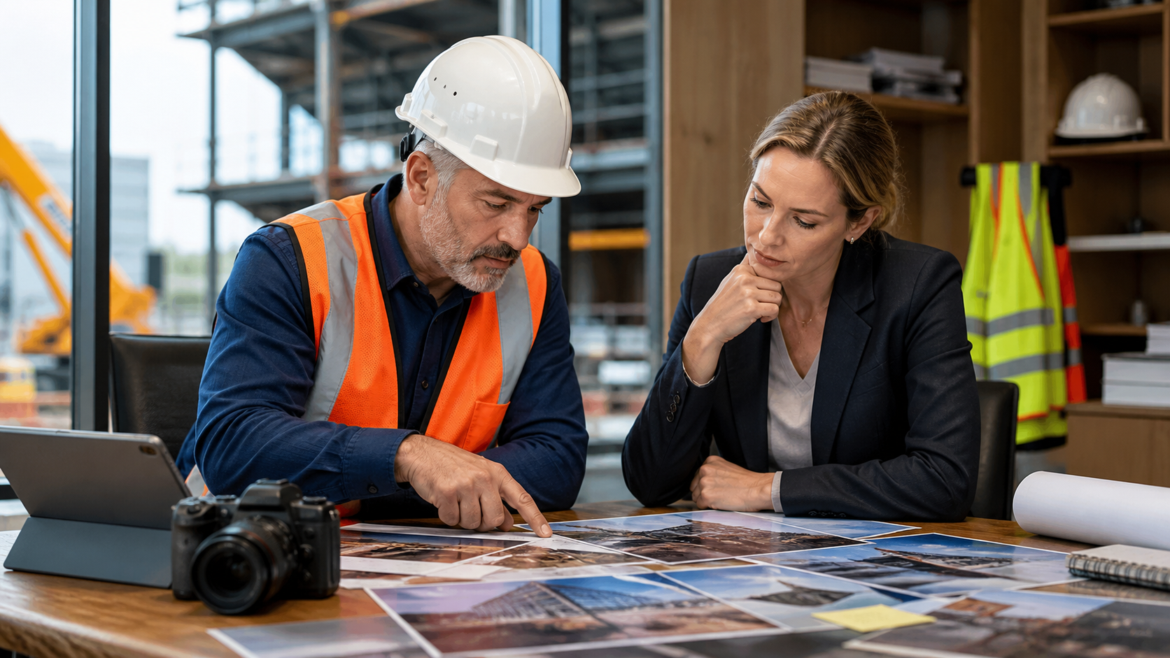 Criação de anúncios com imagens de obras