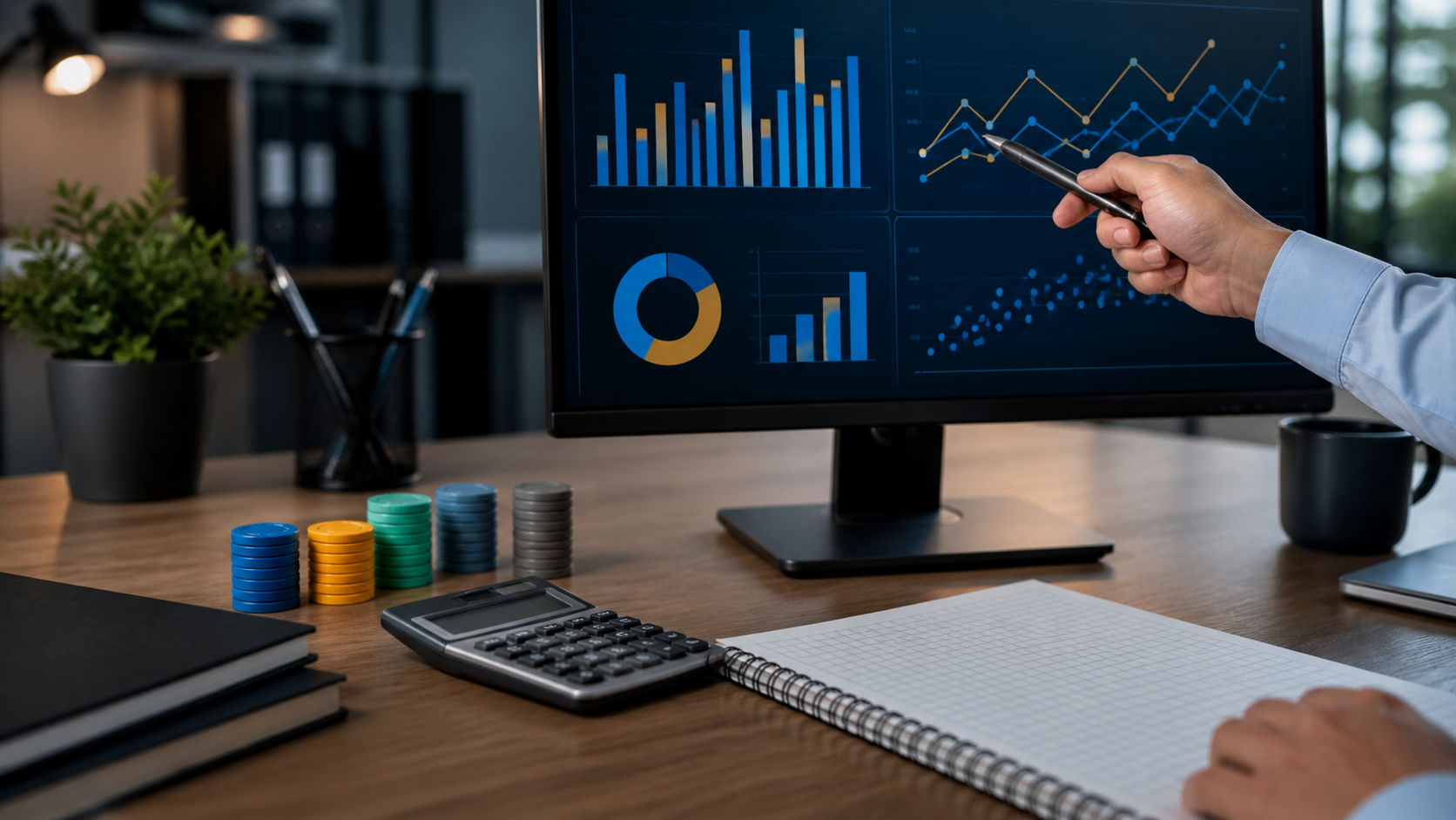 Painel de métricas e investimento em campanhas