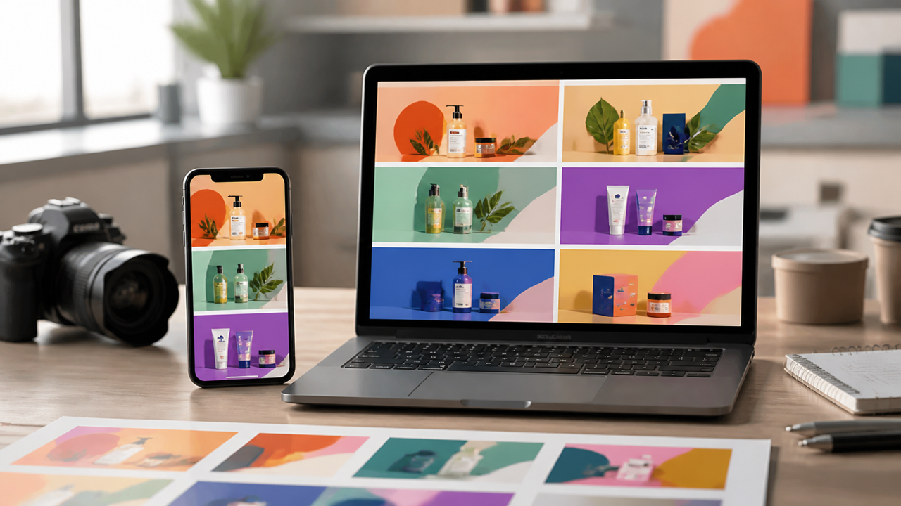 Criação de anúncios digitais para produtos de distribuição