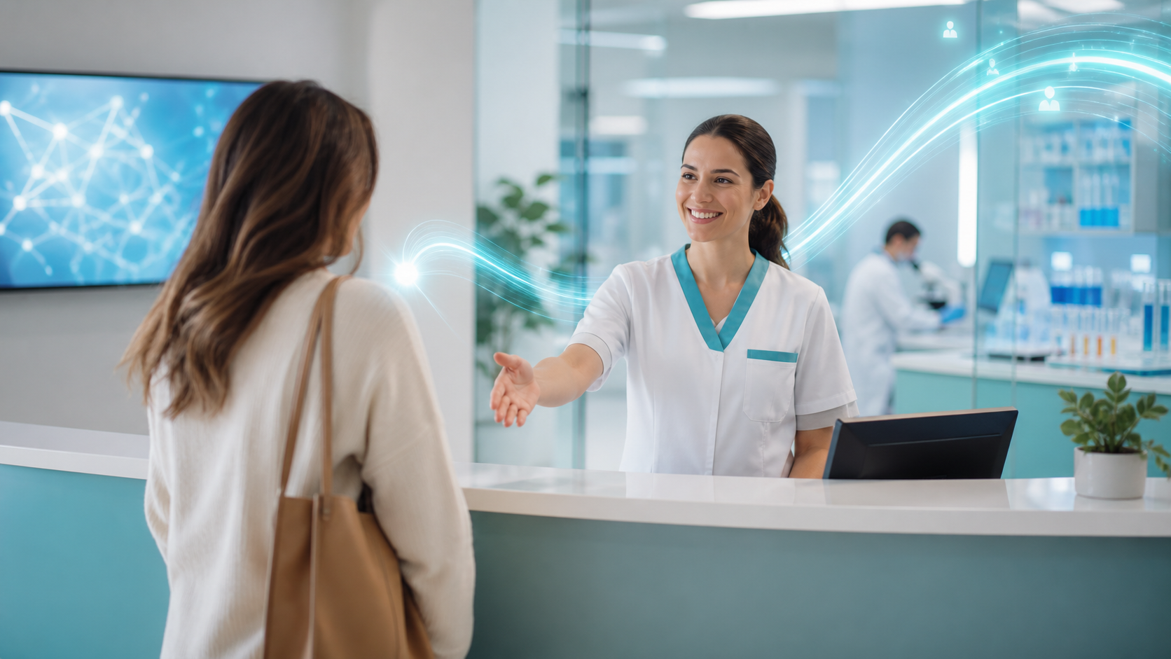 Alcance local para novos pacientes