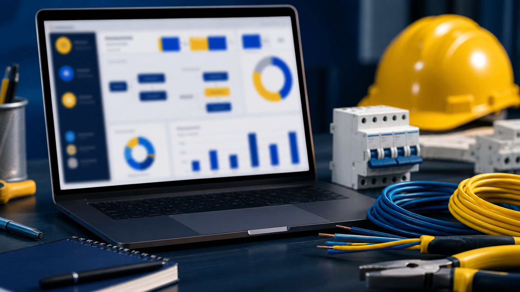 Estrutura de campanha digital para serviços elétricos