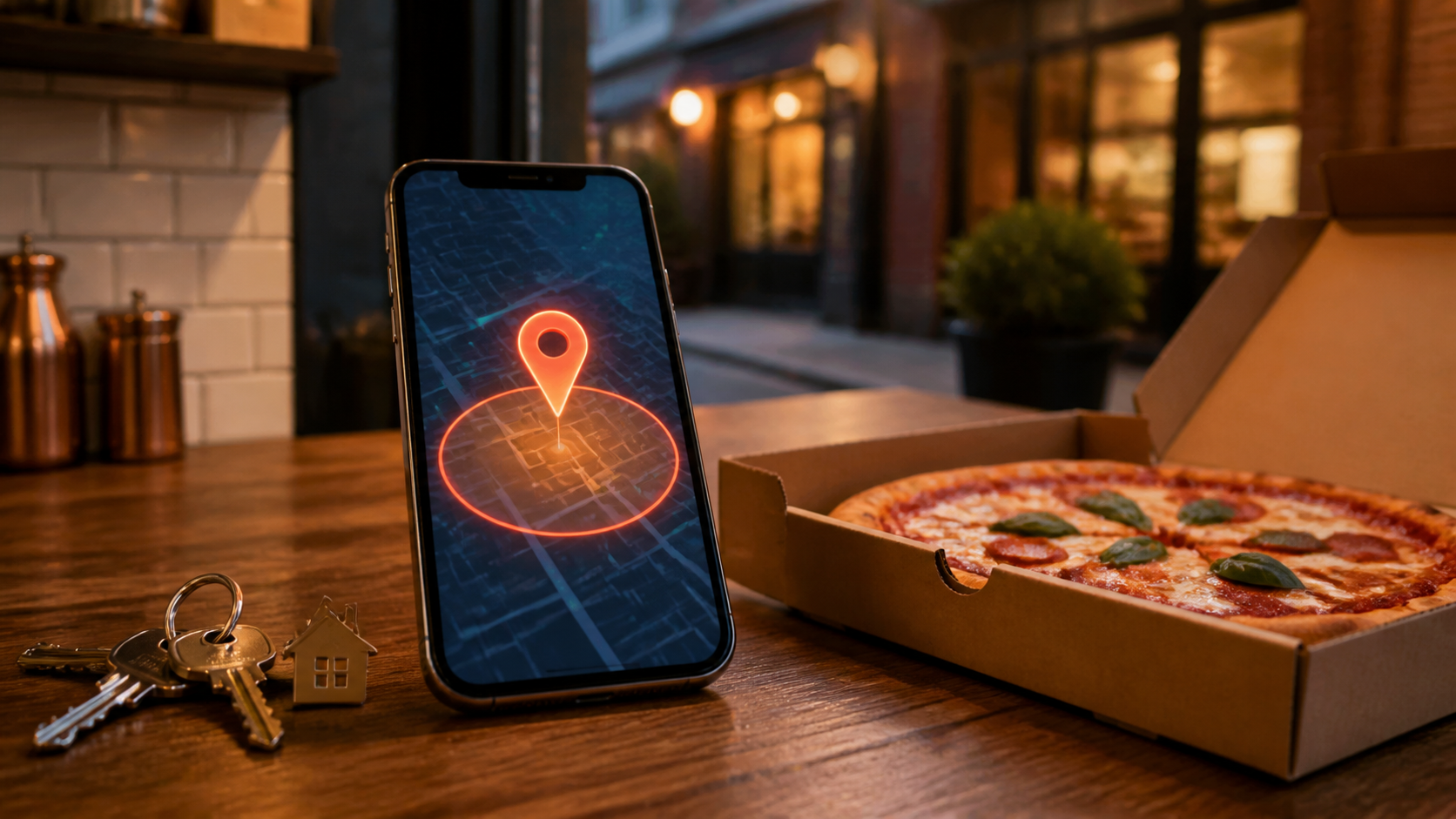 Segmentação geográfica para uma pizzaria local