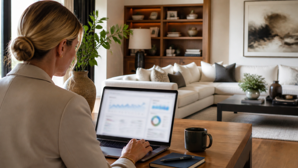 Rotina sustentável de marketing para designer de interiores