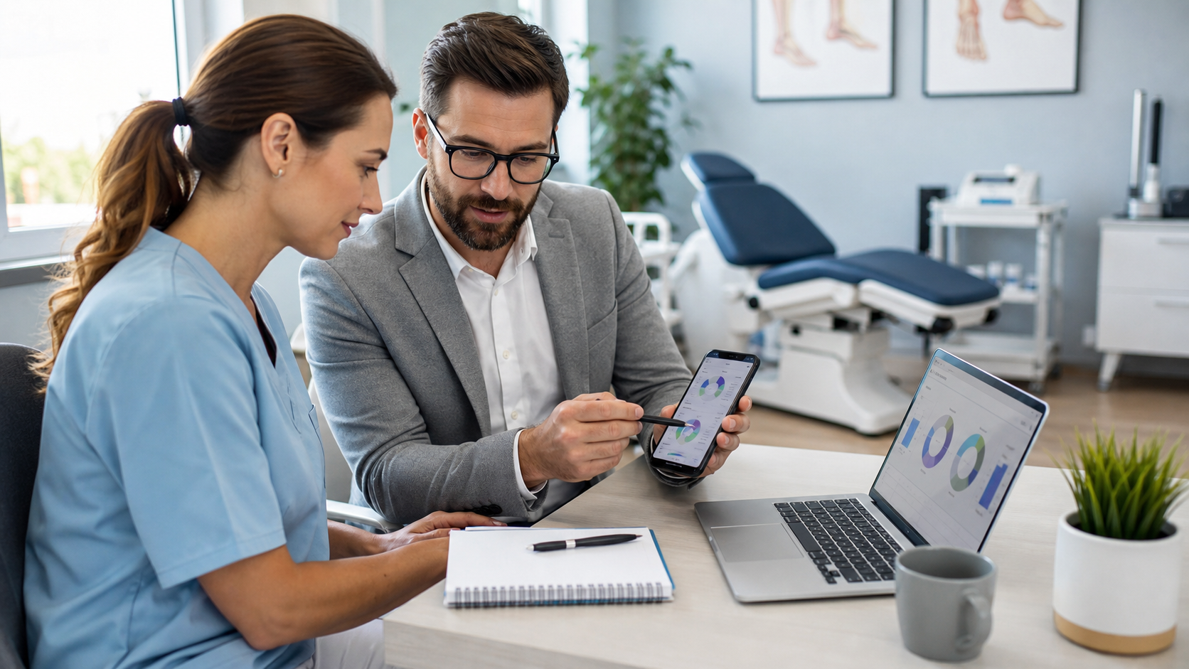 Canais digitais para divulgar uma clínica de podologia