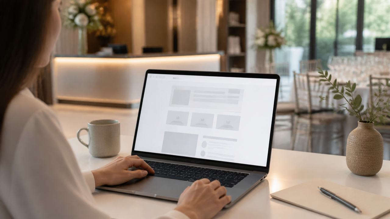 Página de destino para captar contatos de eventos