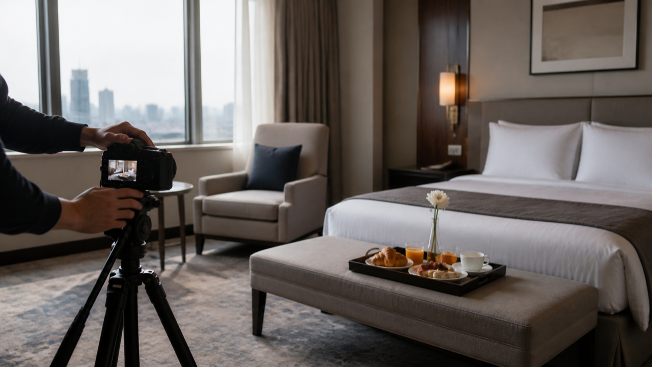 Produção de imagens para hotel