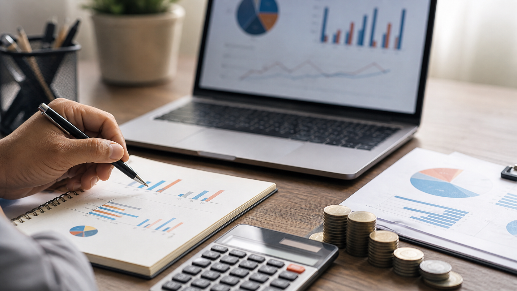 Organize o orçamento e acompanhe os números