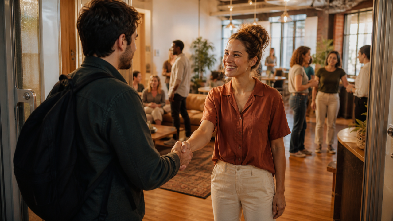Relacionamento com membros de coworking
