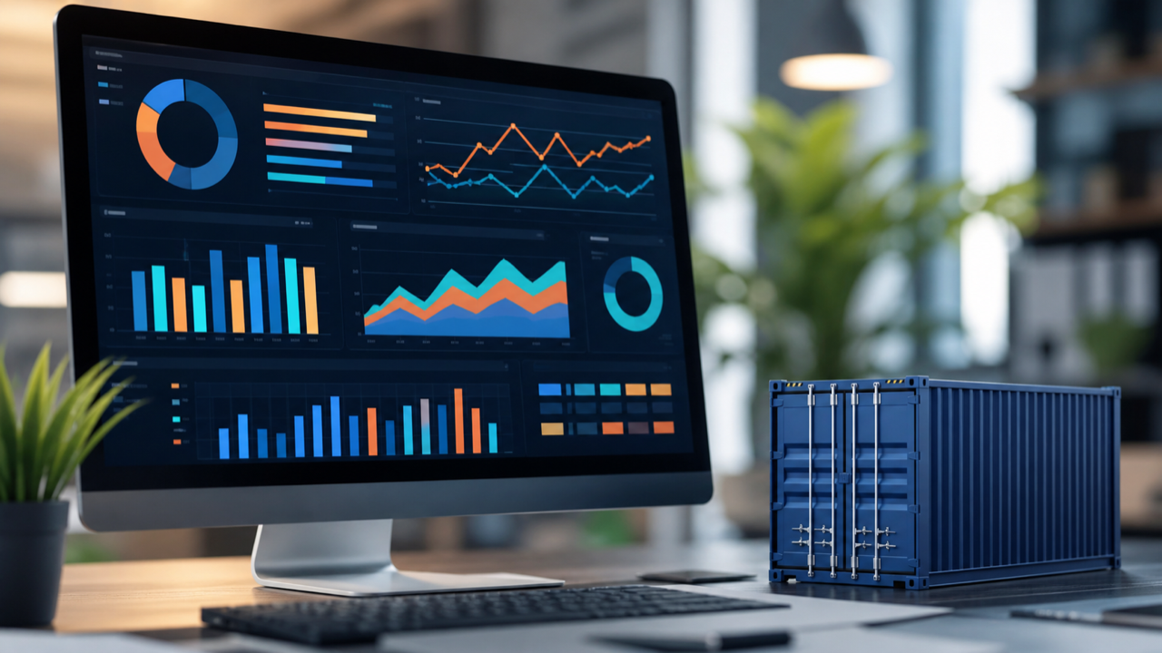Página de atendimento para locação de containers