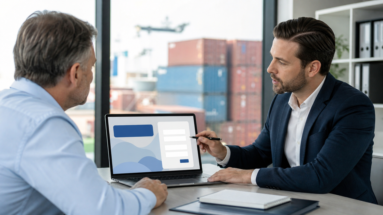 Página de destino para captar leads de importação