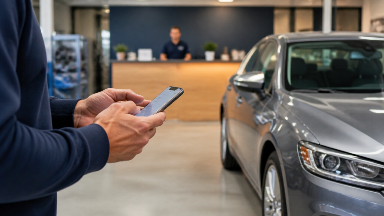 Página de orçamento acessível no celular para cliente de oficina
